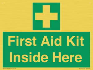 First Aid Kit Inside Here